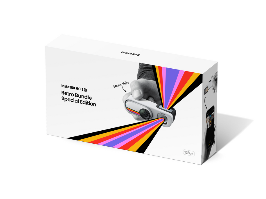 Insta360 GO 3S Retro Bundle (Special Edition) — Canvas White — cutie packshot