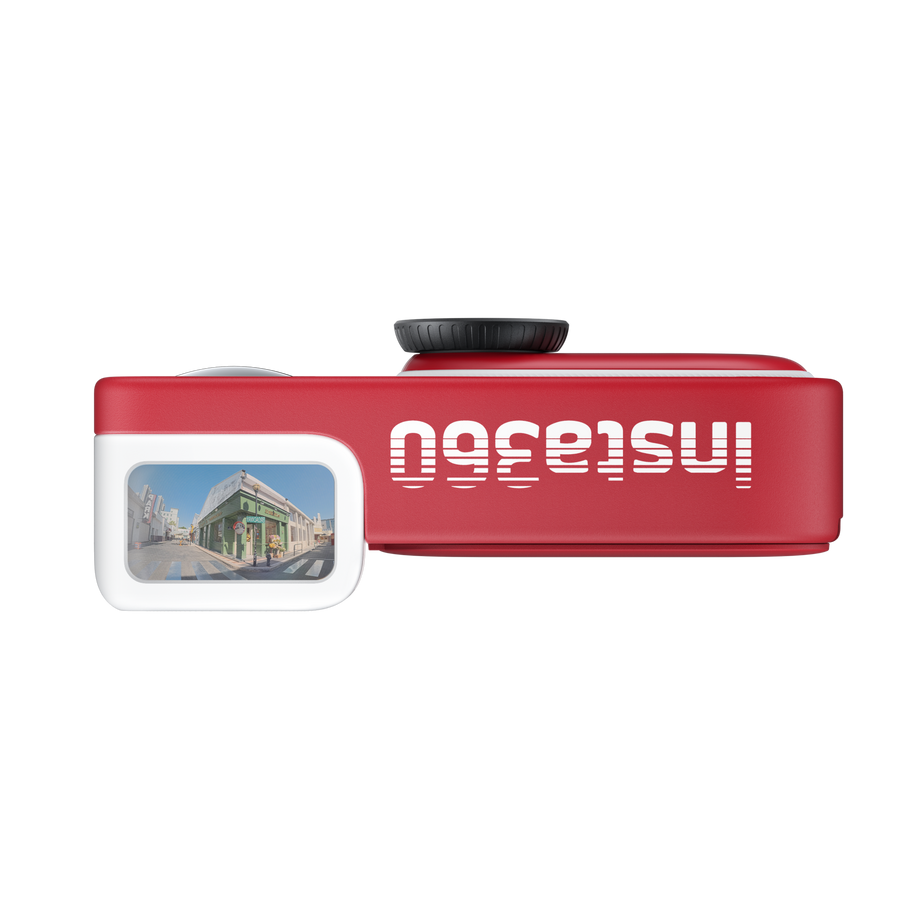 Insta360 GO 3S Retro Bundle (Special Edition) — Classic Red — camera unghi