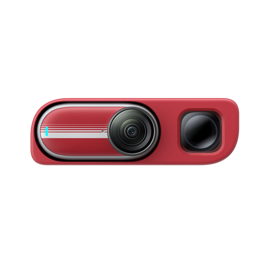 Insta360 GO 3S Retro Bundle (Special Edition) — Classic Red — camera in mana