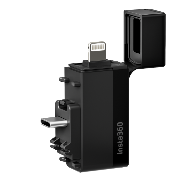 Insta360 Quick Reader X3 — detaliu slot card