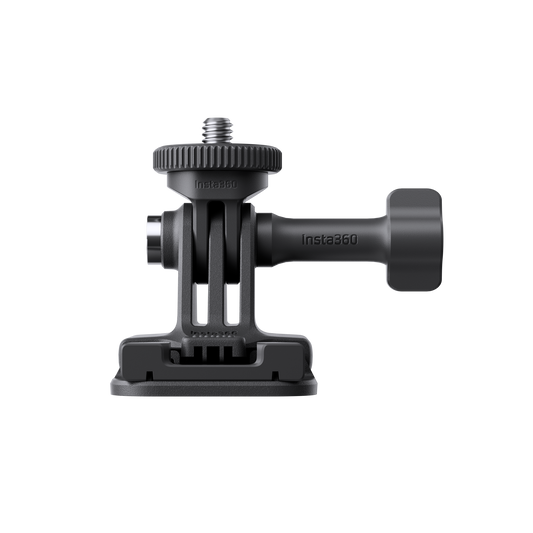 insta360 adhesive mount kit — Hero: mount three-quarter, white background