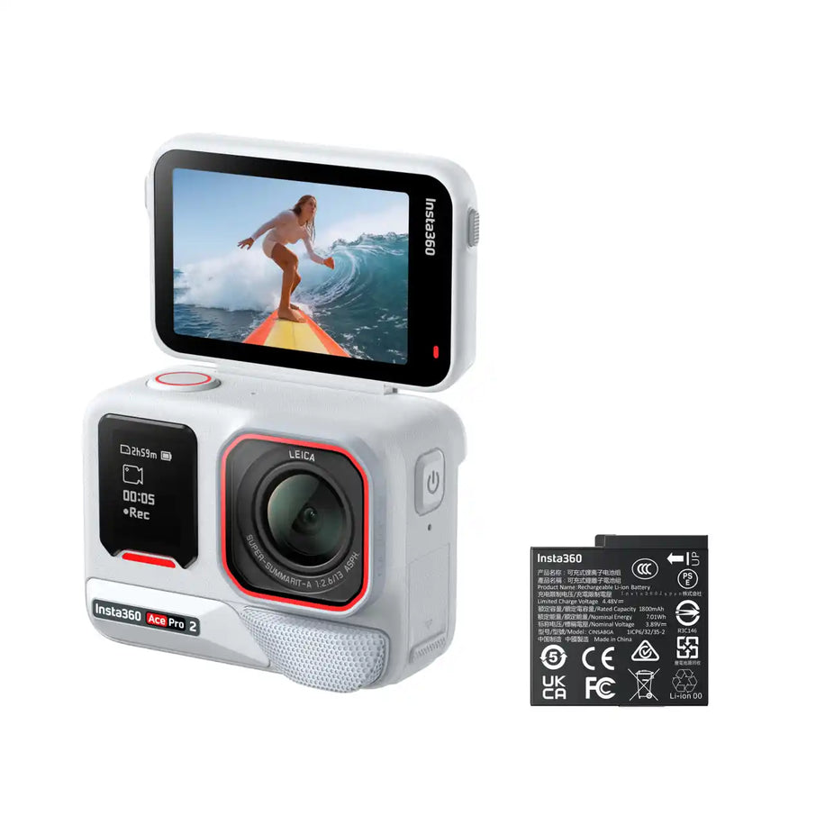 Insta360 Ace Pro 2 Arctic White Limited Edition — camera pura fara accesorii