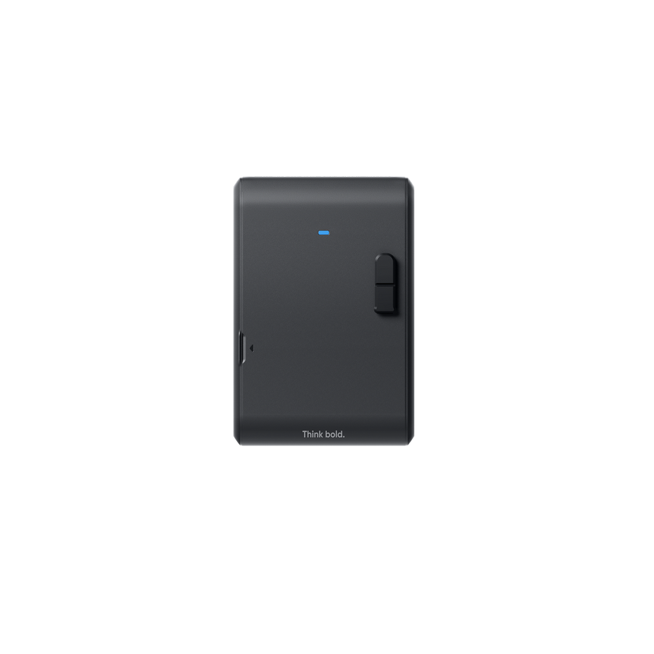 Insta360 Pocket Printer — Front view, LED and slider
