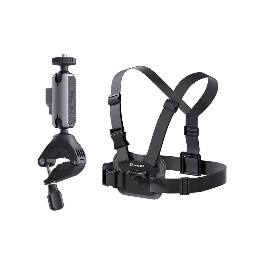 Insta360 Bike Bundle — Hero: handlebar mount + chest strap