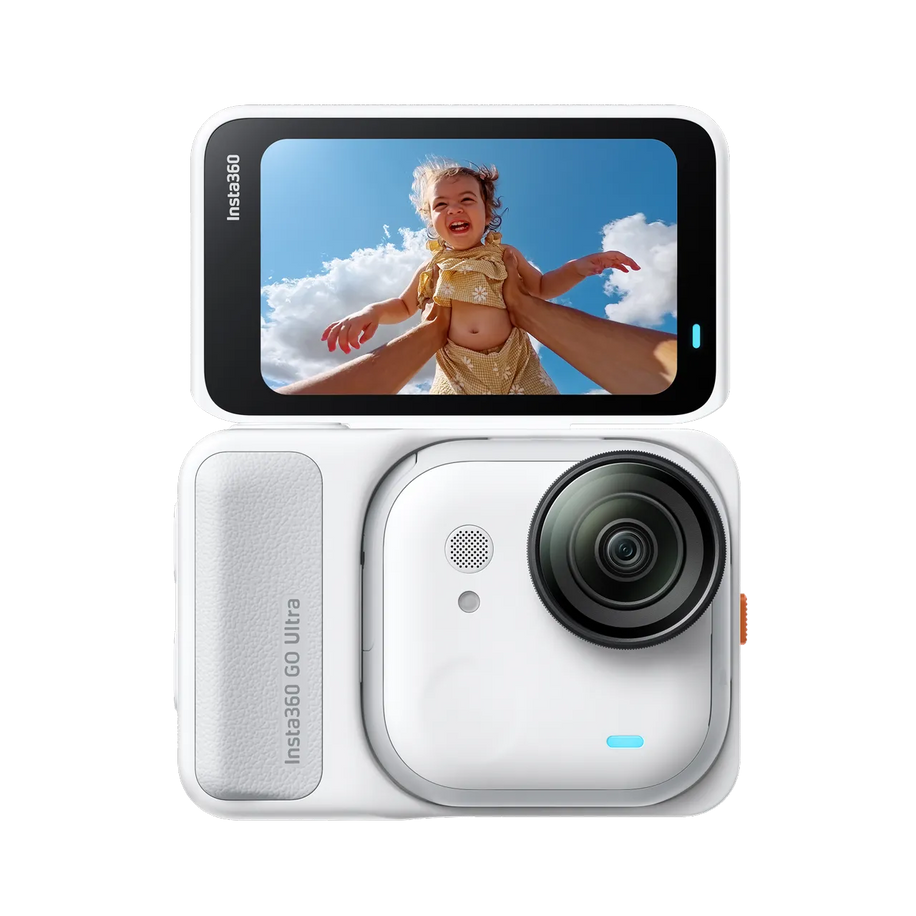 Insta360 GO Ultra Standard Bundle Arctic White — hero cameră cu Action Pod