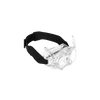 antigravity vision head strap — Strap fitted on Vision goggles, 3/4 view