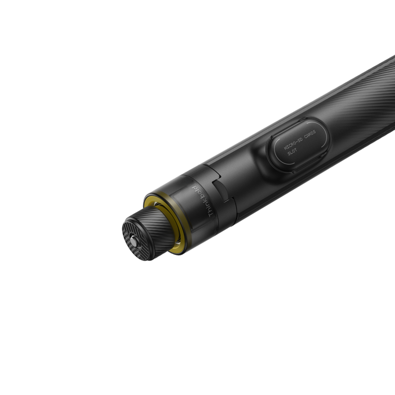 Insta360 2-in-1 Selfie Stick + Throwpod — Close-up of 1/4 inch screw mount tip