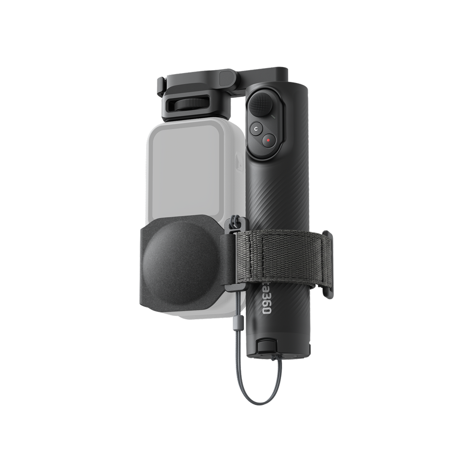 Insta360 Foldable Selfie Stick Remote Kit — maner cu telecomanda integrata