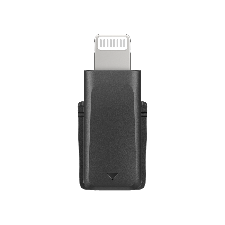 Insta360 Mic Pro Adaptor Telefon (Lightning) — Hero front render of Lightning adapter