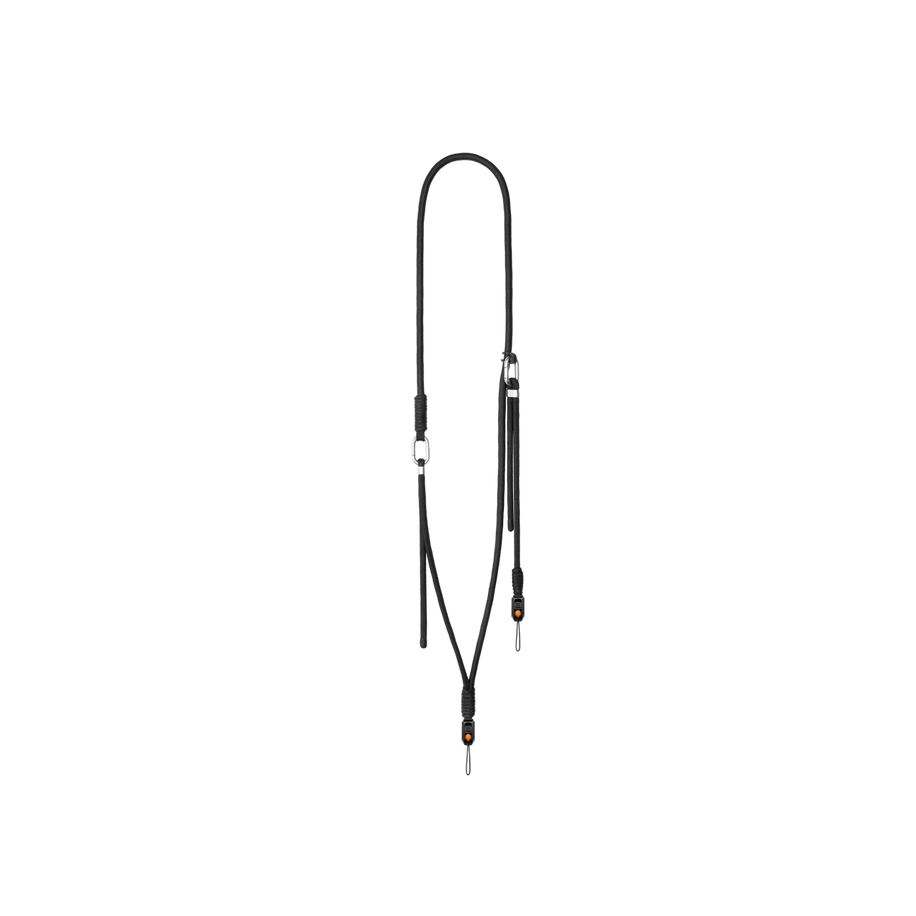 Insta360 Crossbody Strap — Curea de Umăr — Hero render, black strap full view