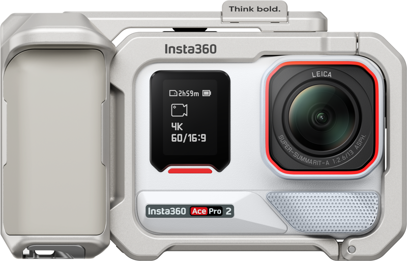 Insta360 Ace Pro 2 Arctic White Xplorer Bundle — vedere laterala