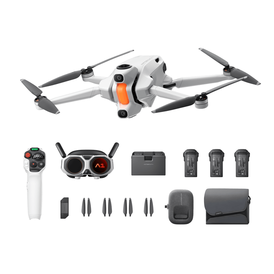 antigravity a1 — Infinity Bundle flat-lay, all contents