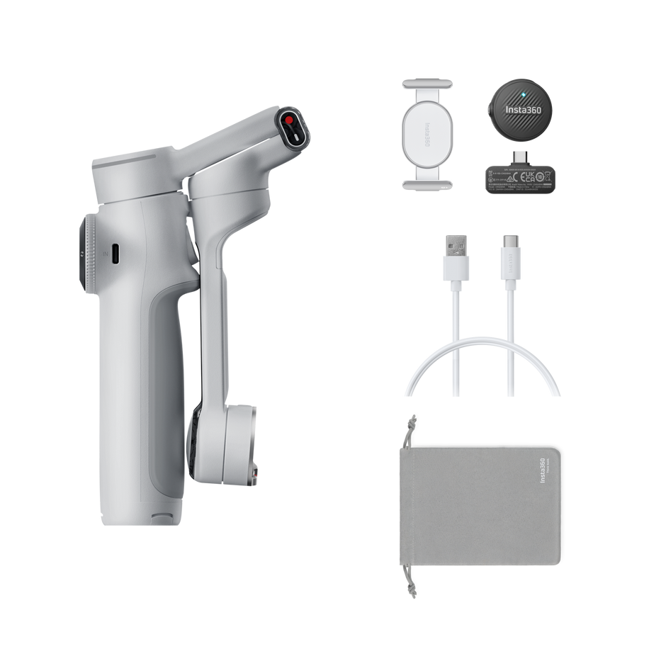 Insta360 Flow 2 Pro Stone Gray — continut complet pachet