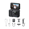 Insta360 GO Ultra Creator Bundle Midnight Black — cameră neagră + accesorii Creator (selfie stick, carry case, cabluri, extra pod)
