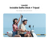 Bat de selife cu trepied 2-in-1 Invisible Selfie Stick + Tri — vedere principală