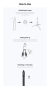 Bat de selife cu trepied 2-in-1 Invisible Selfie Stick + Tri — imagine 6