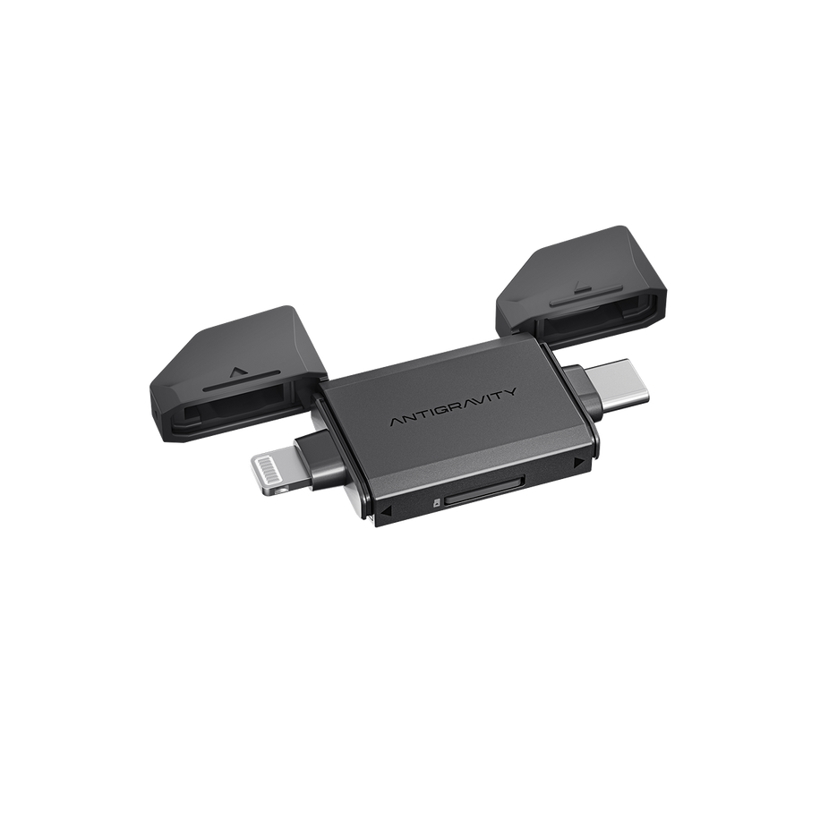 Antigravity Quick Reader — Quick Reader render, both caps open