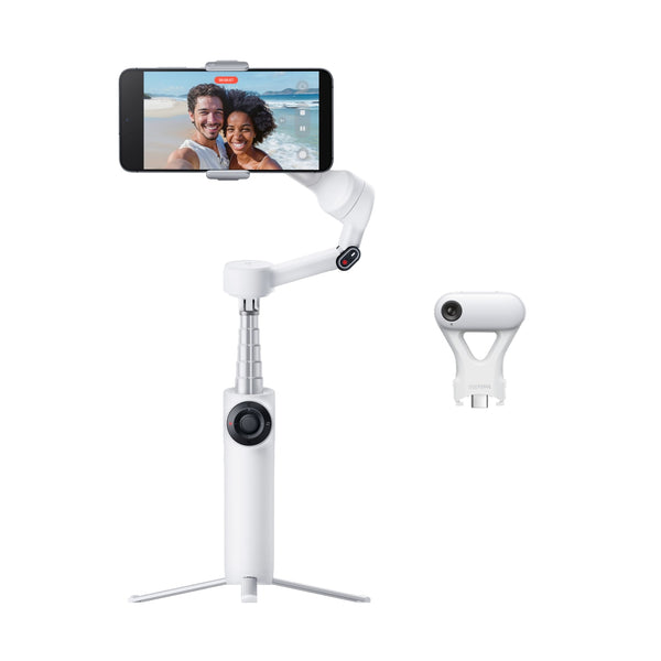 Pachet Insta360 Flow 2 cu funcție de urmărire AI / Alb Summit