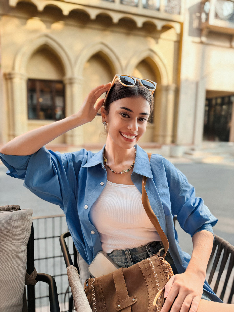 Insta360 Snap Selfie Screen — selfie stradă, urban