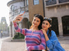 Insta360 Snap Selfie Screen — selfie în cafenea, lumină naturală