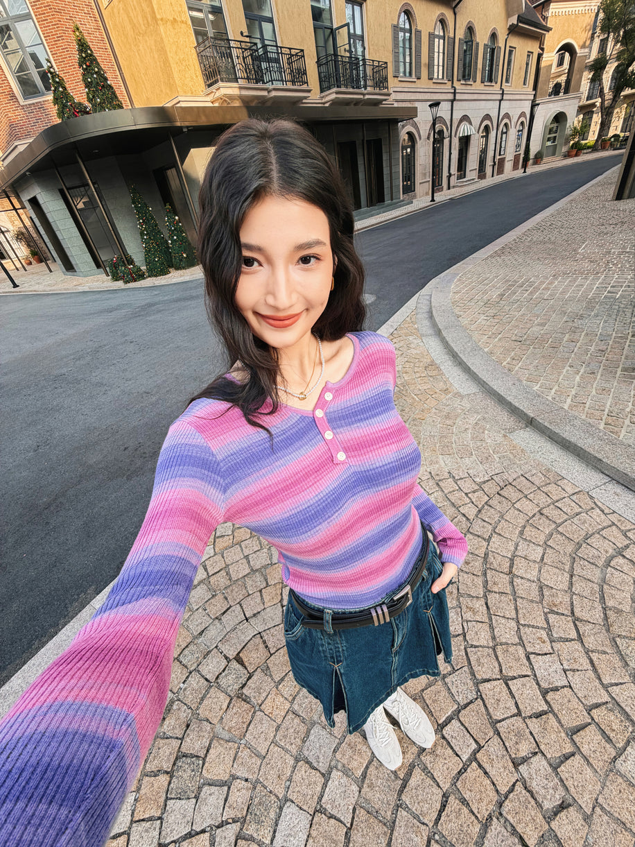 Insta360 Snap Selfie Screen — utilizare outdoor, portocaliu