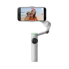 insta360 flow2 pro — Stone Gray hero, phone mounted, tripod out