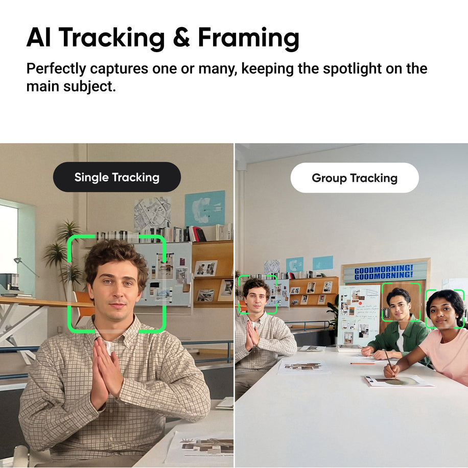 Insta360 Link 2C — AI tracking şi încadrare automată
