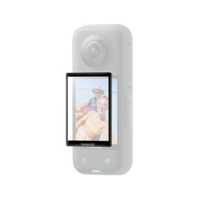 Folie protecție ecran Insta360 X3 — montată pe cameră